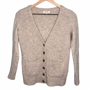 Madewell 100% Merino Wool University Cozy Cardigan